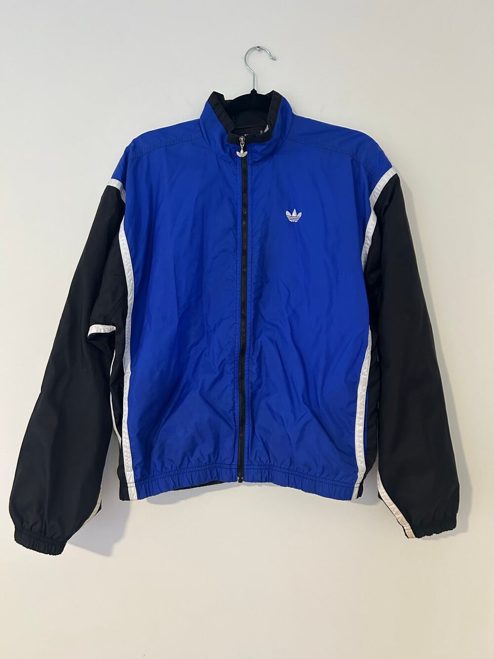 Vintage Adidas Anorak Windbreaker Jacket 90s Y2K Princess Diana Retro M Sporty